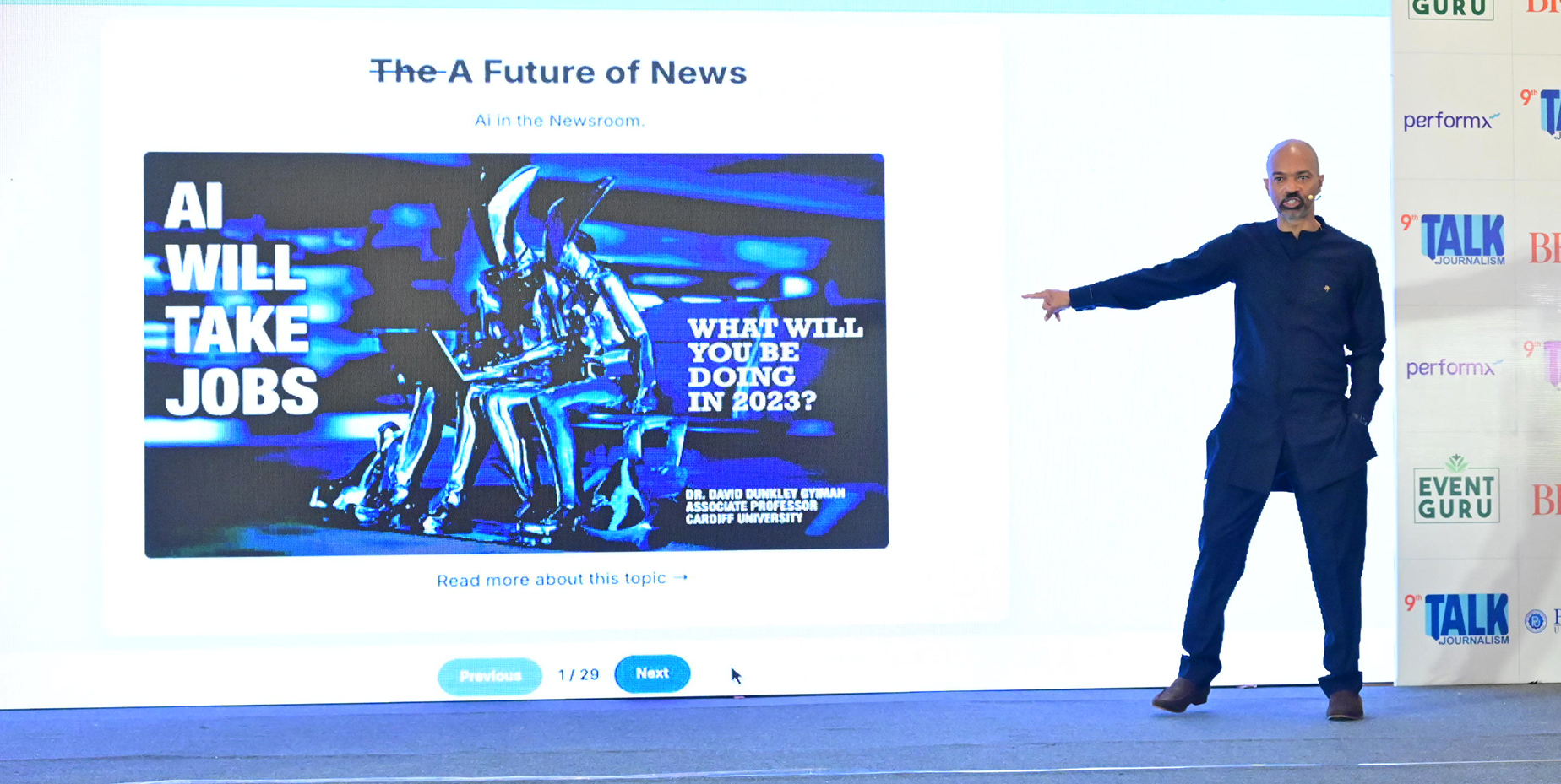 Film still showing London at dusk